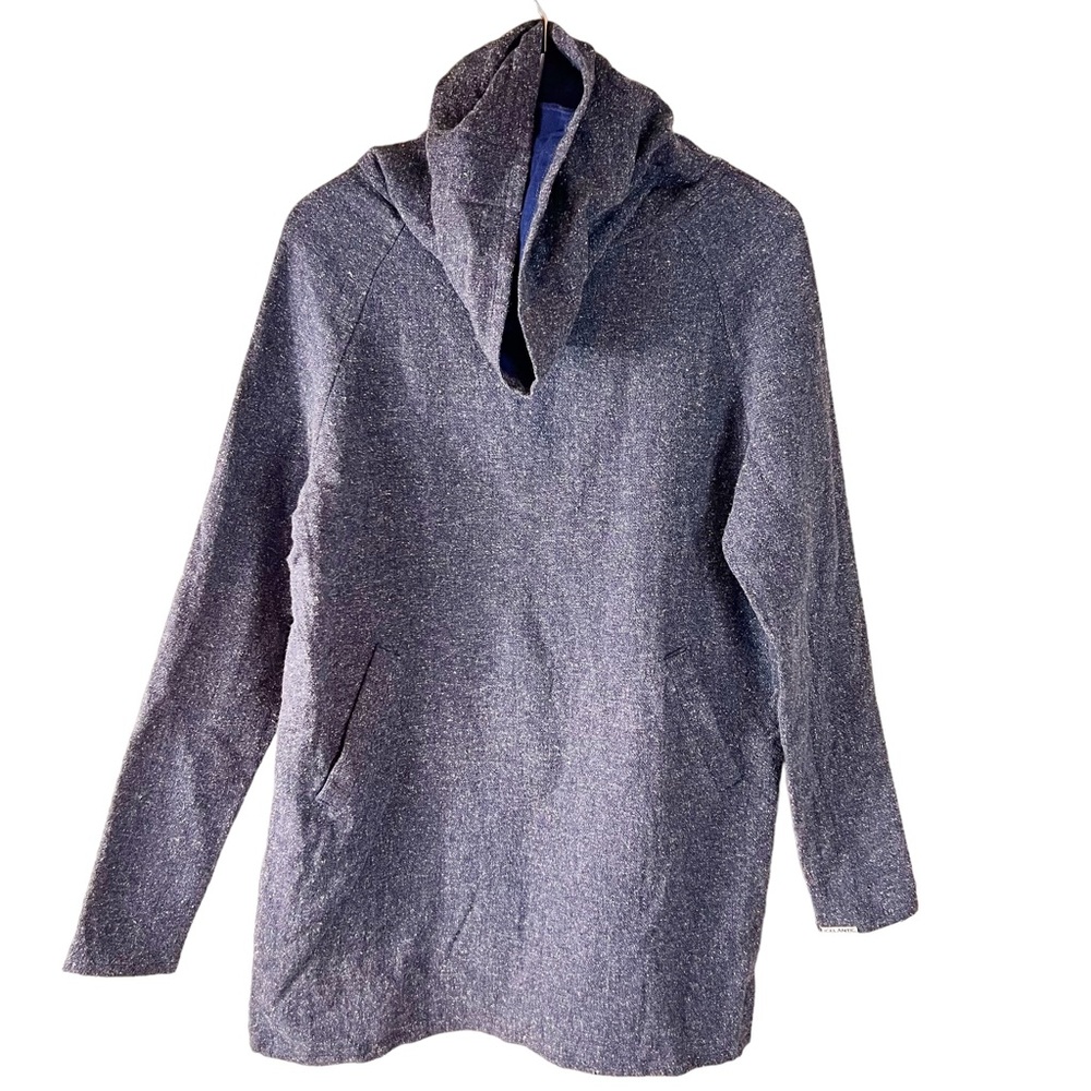 Icelantic Blue Cowl Neck Tunic Dress Pockets Made in USA Medium‎